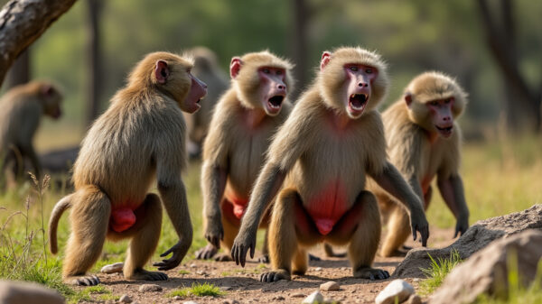 découvrez comment les babouins cul rouge utilisent une variété de vocalisations pour communiquer entre eux, exprimer des émotions et renforcer les liens sociaux au sein de leur groupe. plongez dans le fascinant monde de la communication animale.