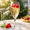découvrez l'élégance et la fraîcheur dans chaque gorgée de notre cocktail unique alliant champagne et framboise, parfait pour vos moments d'exception.