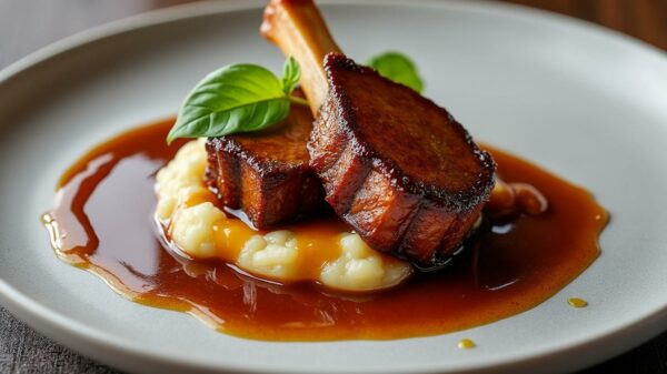 découvrez une recette raffinée de canard confit nappé d'une sauce onctueuse au foie gras pour sublimer vos repas et impressionner vos invités.