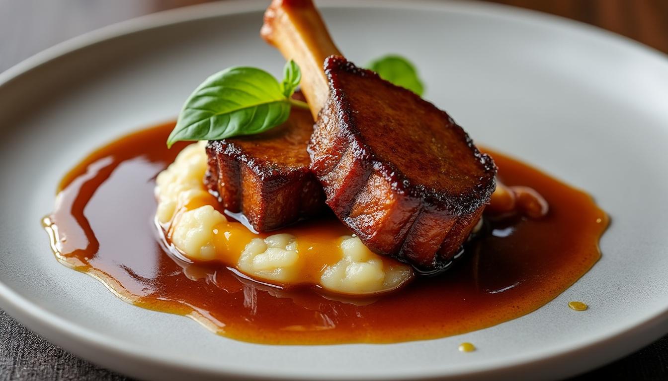 découvrez une recette raffinée de canard confit nappé d'une sauce onctueuse au foie gras pour sublimer vos repas et impressionner vos invités.