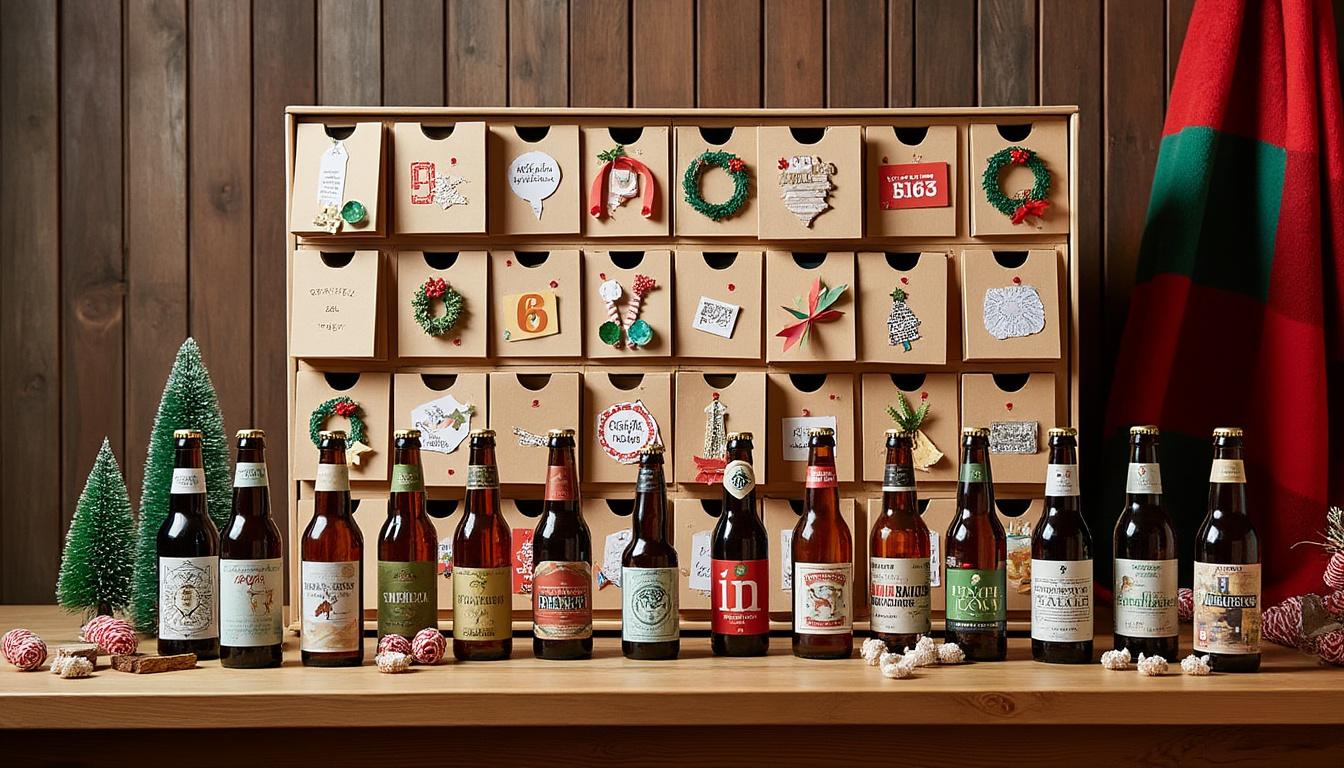 offrez à vos proches une expérience unique avec un calendrier de l’avent fait maison sur le thème de la bière. chaque jour, découvrez une sélection artisanale de bières différentes qui ravira les amateurs et les curieux. un cadeau original pour vivre la magie des fêtes à travers des saveurs authentiques.