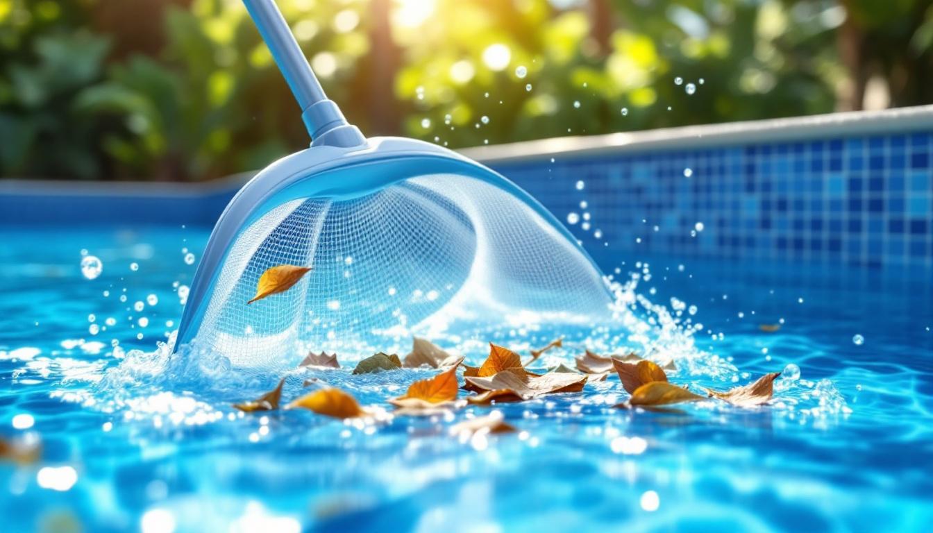découvrez nos conseils pratiques pour le nettoyage et l'entretien de votre filet de piscine pour skimmer, afin de garantir une eau propre et une piscine bien entretenue toute l'année.