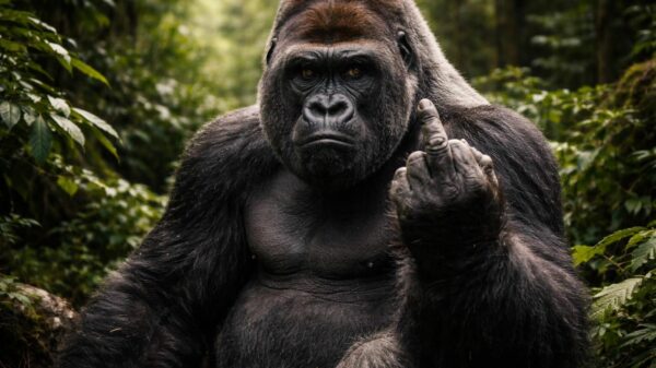 découvrez l'histoire fascinante du gorille qui fait un doigt d'honneur, un geste surprenant représentant la désobéissance animale et remettant en question notre compréhension du comportement des primates.