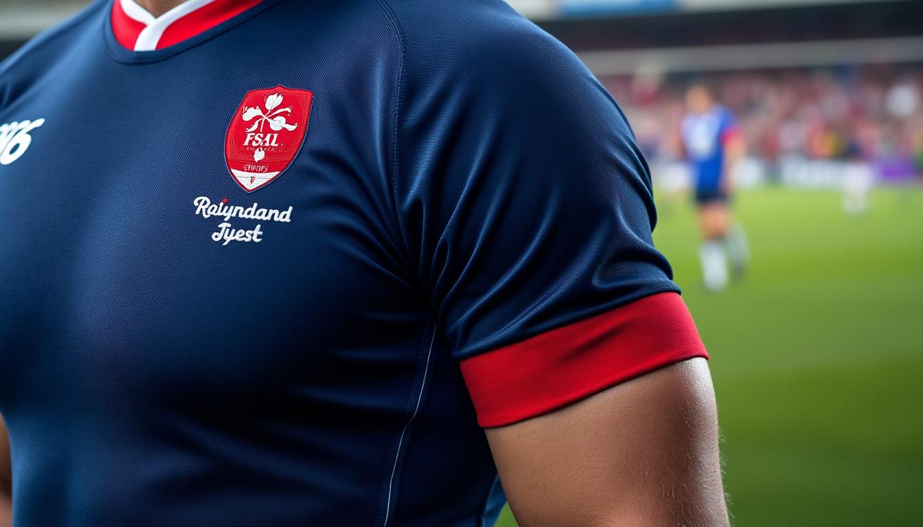découvrez le maillot officiel de l’équipe de france de rugby 2019, un accessoire unique qui allie style et passion pour le rugby. affichez votre soutien à l'équipe avec ce maillot emblématique, symbole de fierté et d'engagement. ne manquez pas l'occasion de porter les couleurs tricolores lors des matchs.