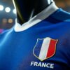 découvrez le maillot officiel de l’équipe de france de rugby 2019, un accessoire unique pour tous les passionnés de rugby. arborez fièrement les couleurs de votre équipe tout en alliant style et confort. parfait pour les matchs ou en tant qu'objet de collection.