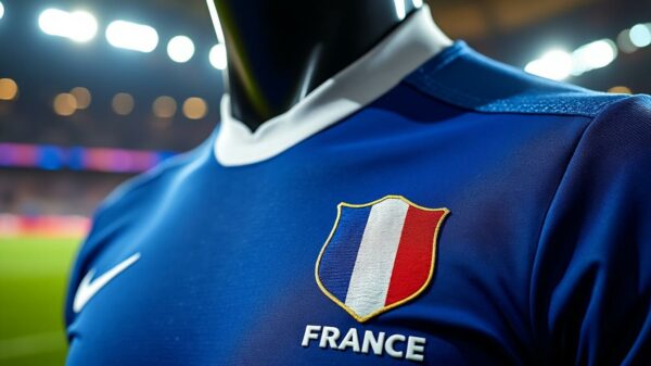 découvrez le maillot officiel de l’équipe de france de rugby 2019, un accessoire unique pour tous les passionnés de rugby. arborez fièrement les couleurs de votre équipe tout en alliant style et confort. parfait pour les matchs ou en tant qu'objet de collection.