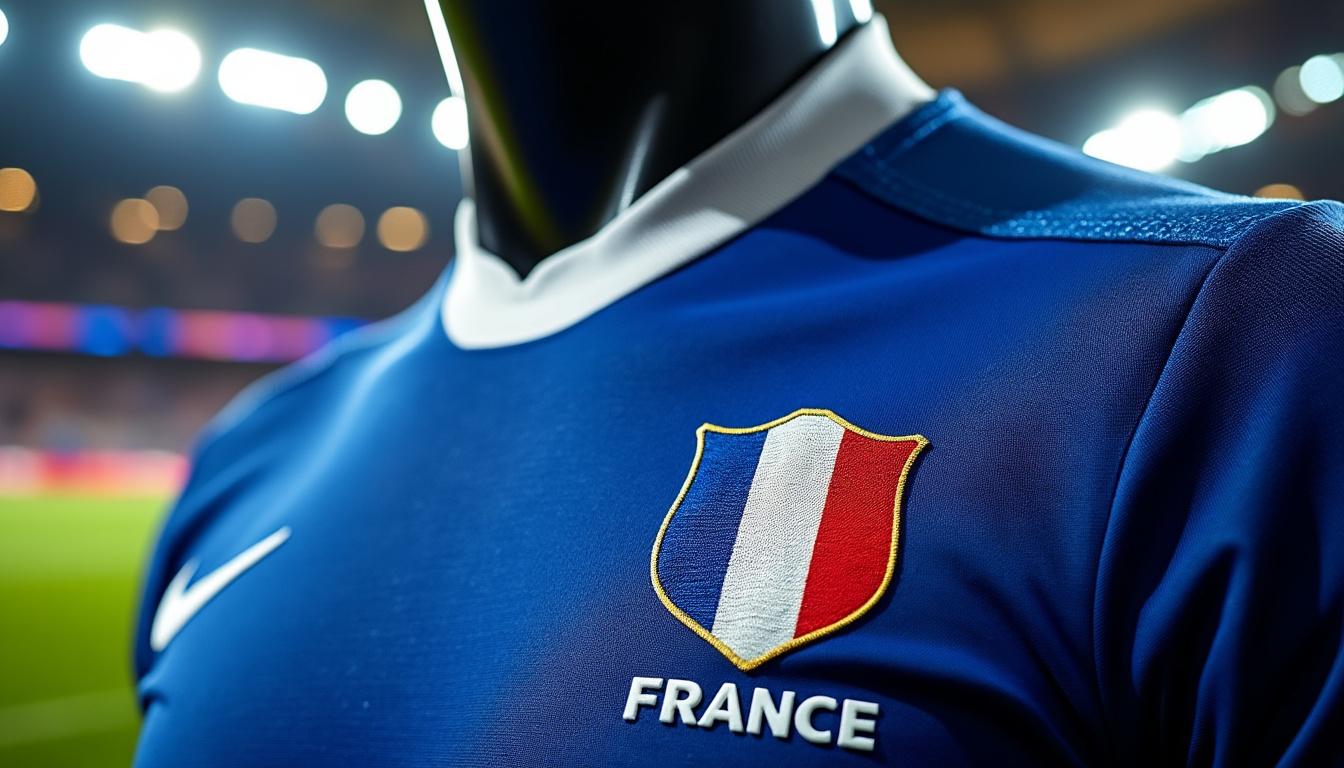 découvrez le maillot officiel de l’équipe de france de rugby 2019, un accessoire unique pour tous les passionnés de rugby. arborez fièrement les couleurs de votre équipe tout en alliant style et confort. parfait pour les matchs ou en tant qu'objet de collection.