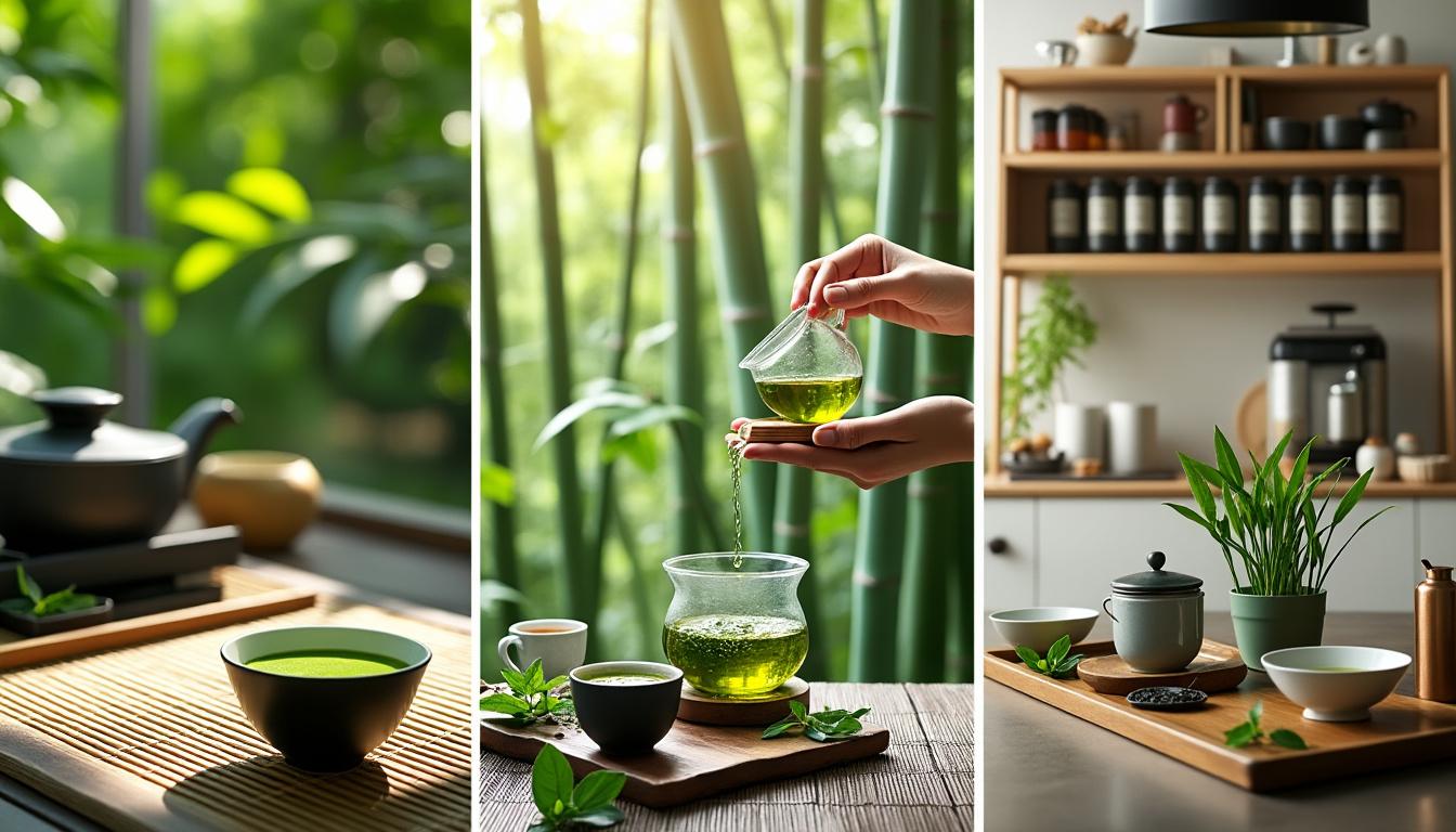 découvrez les différentes façons de boire du thé vert pour maximiser ses bienfaits. apprenez des astuces et des méthodes pour profiter pleinement de cette boisson antioxydante et revitalisante, tout en intégrant ses effets positifs dans votre quotidien.