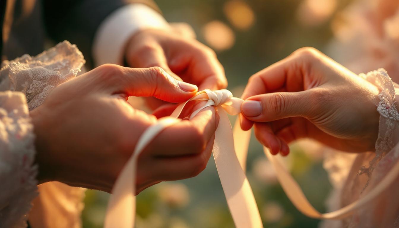 découvrez les meilleurs exemples de textes pour le rituel des rubans, parfaits pour émerveiller vos invités et créer une atmosphère magique lors de votre cérémonie.