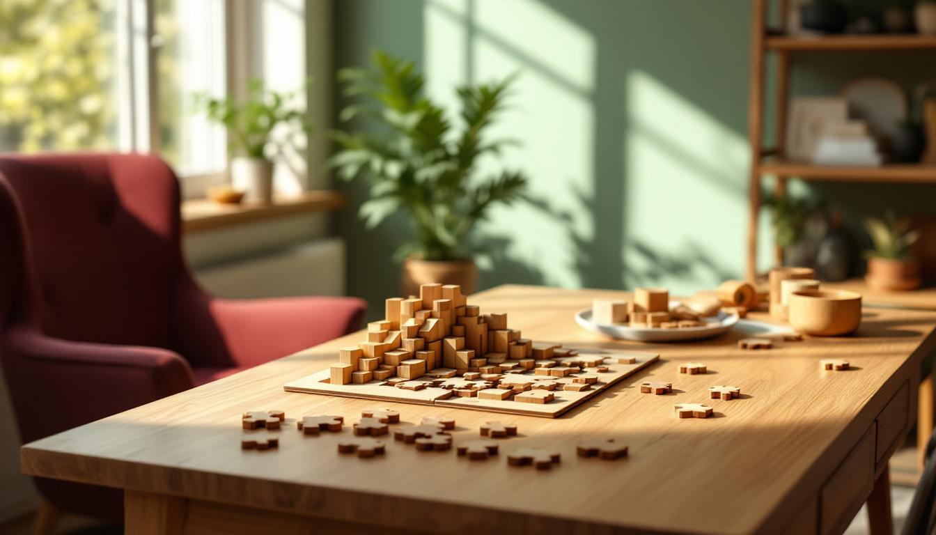 découvrez les puzzles 3d en bois, un passe-temps créatif et relaxant qui stimule l'imagination et offre un moment de détente unique pour tous les âges.