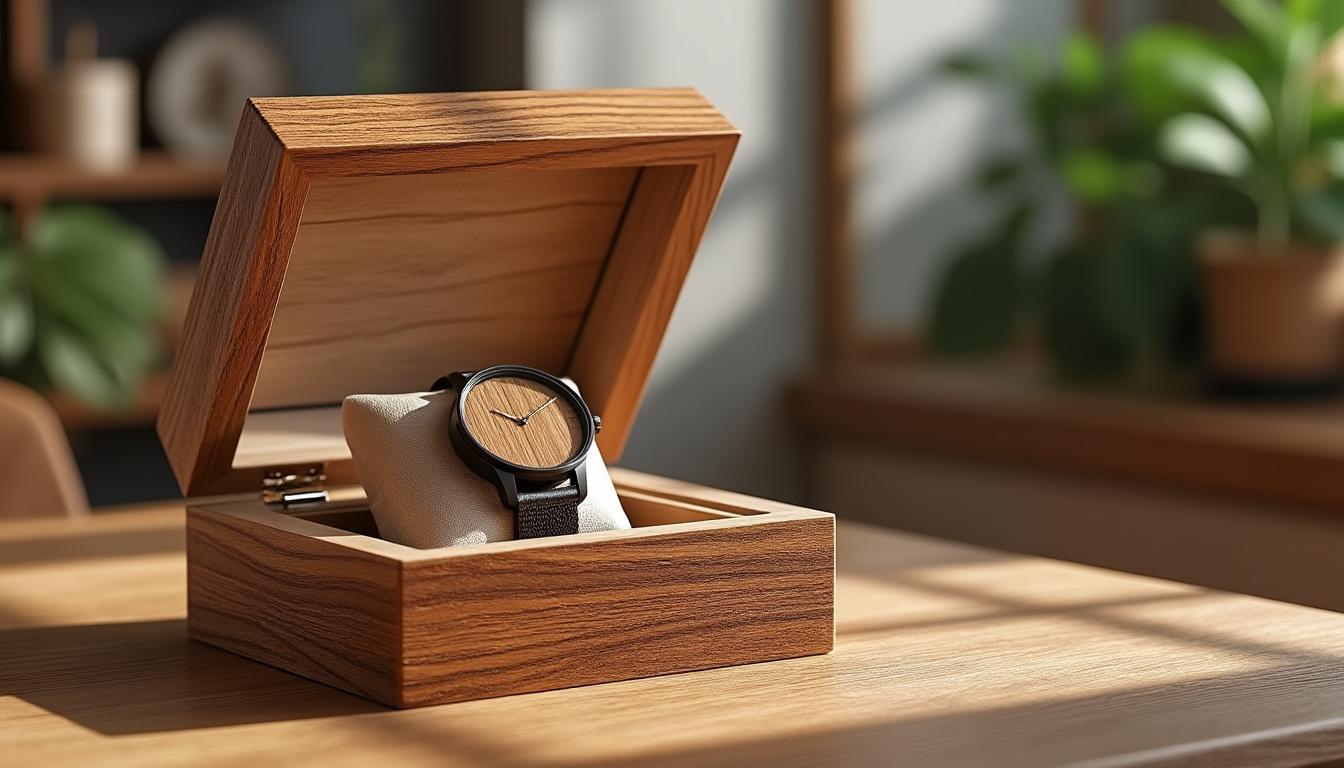 découvrez les tendances 2025 avec notre coffret cadeau de montres en bois artisanales. un choix écoresponsable et élégant qui allie esthétique et durabilité, parfait pour faire plaisir tout en respectant l'environnement.
