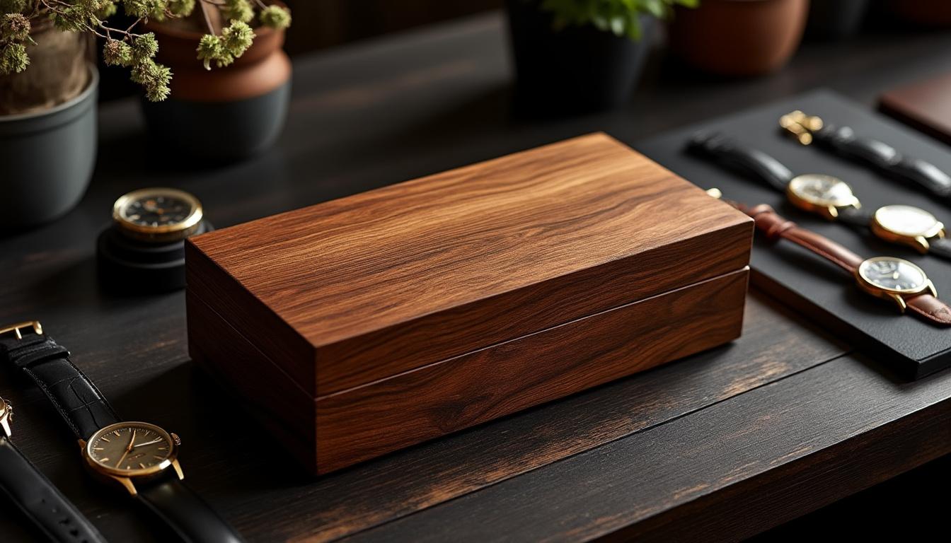 découvrez les tendances 2025 avec notre coffret cadeau de montres en bois artisanales. élégantes et écoresponsables, ces montres allient style et durabilité, faisant d'elles un choix de cadeau incontournable pour vos proches. offrez une pièce unique qui allie craftsmanship et modernité.