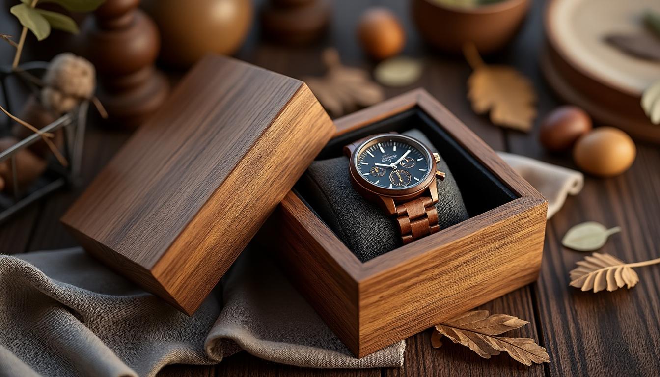 découvrez les tendances 2025 avec notre coffret cadeau de montre en bois artisanale, un choix intemporel qui allie écologie et élégance. offrez un présent unique qui allie qualité artisanale et style, une valeur sûre pour toutes les occasions.