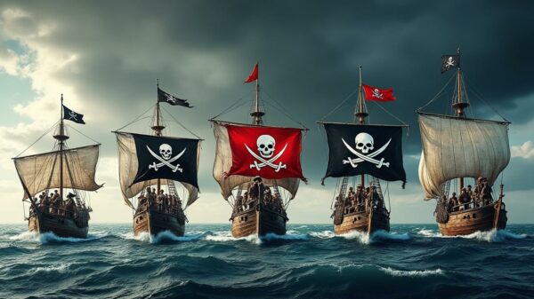 découvrez comment les pavillons pirates ont évolué au fil des siècles, passant de simples symboles mythiques à des emblèmes de la réalité maritime. plongez dans l'histoire fascinante des drapeaux de la piraterie et leur impact sur la culture populaire.