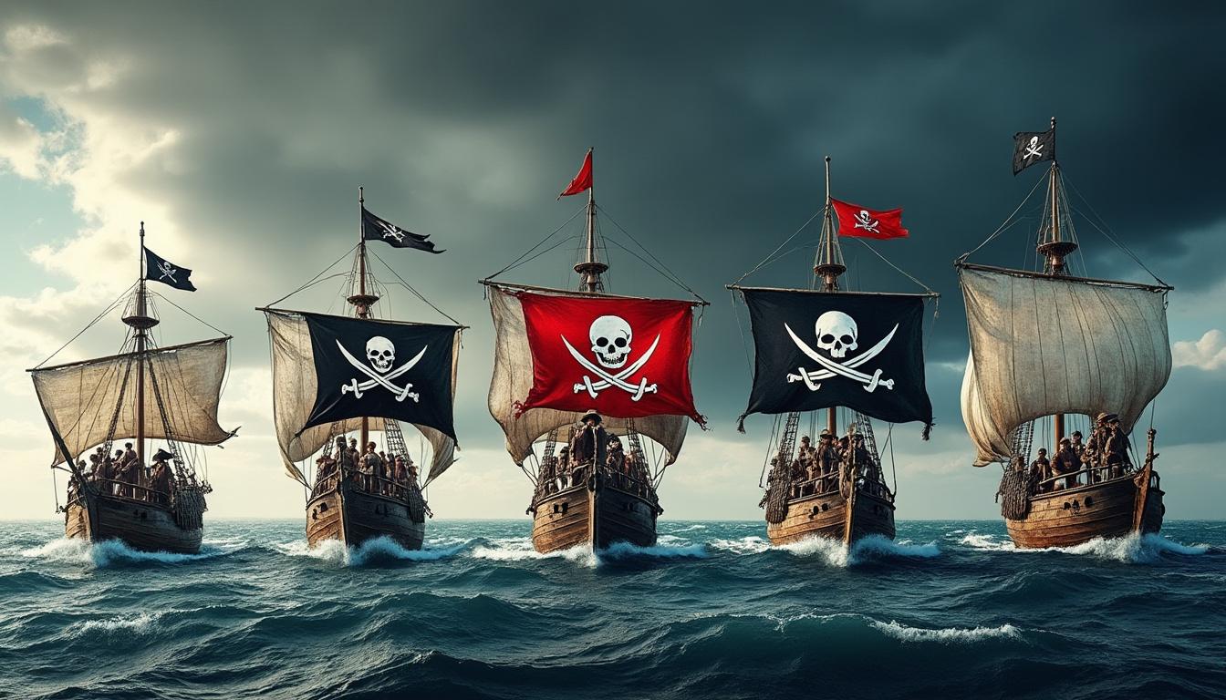 découvrez comment les pavillons pirates ont évolué au fil des siècles, passant de simples symboles mythiques à des emblèmes de la réalité maritime. plongez dans l'histoire fascinante des drapeaux de la piraterie et leur impact sur la culture populaire.