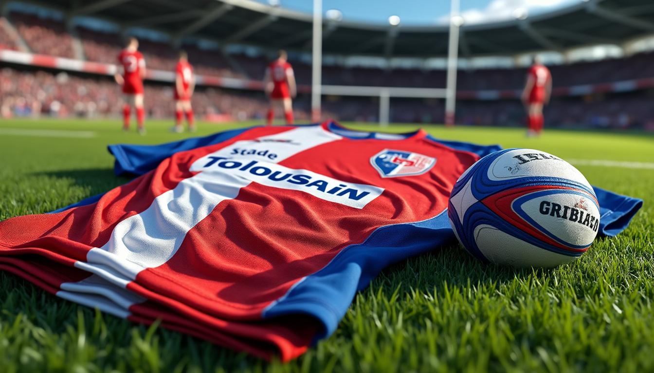 découvrez le maillot de rugby stade toulousain junior, un véritable symbole de passion et d'engagement pour le rugby. conçu pour les jeunes fans du célèbre club, ce maillot allie style et confort, permettant aux futurs champions de supporter leur équipe avec fierté. préparez-vous à vivre l'expérience toulousaine sur le terrain !