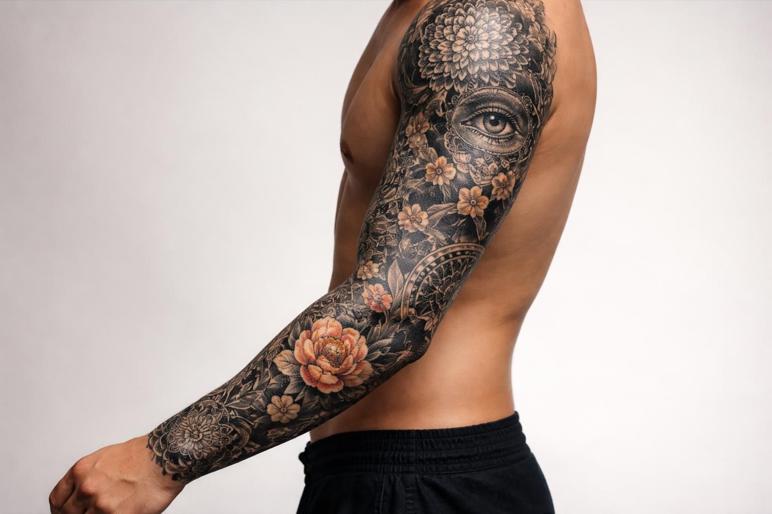 découvrez le coût d'un tatouage manche complète et les facteurs qui influencent le prix pour couvrir tout le bras avec un tatouage.