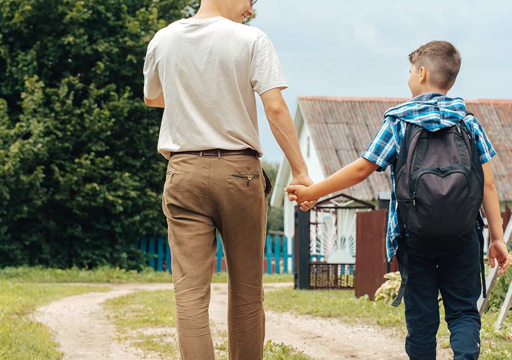 enfant au collège