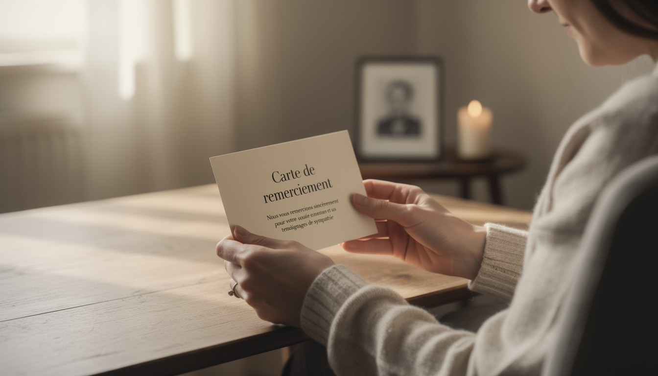 remerciement de décès