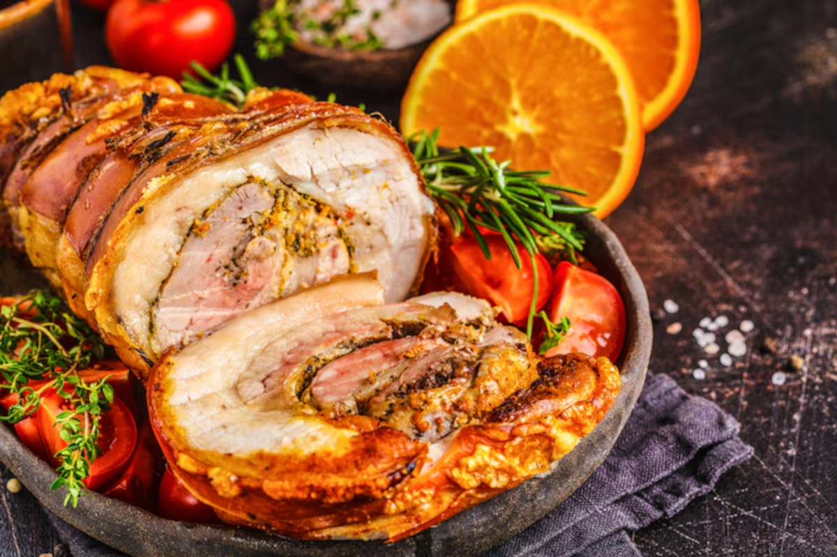 roti de porc