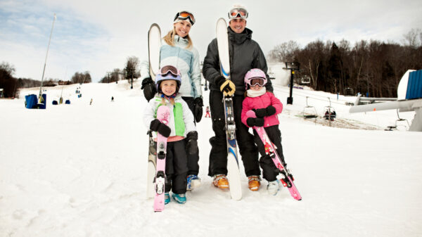 voyage de ski en famille